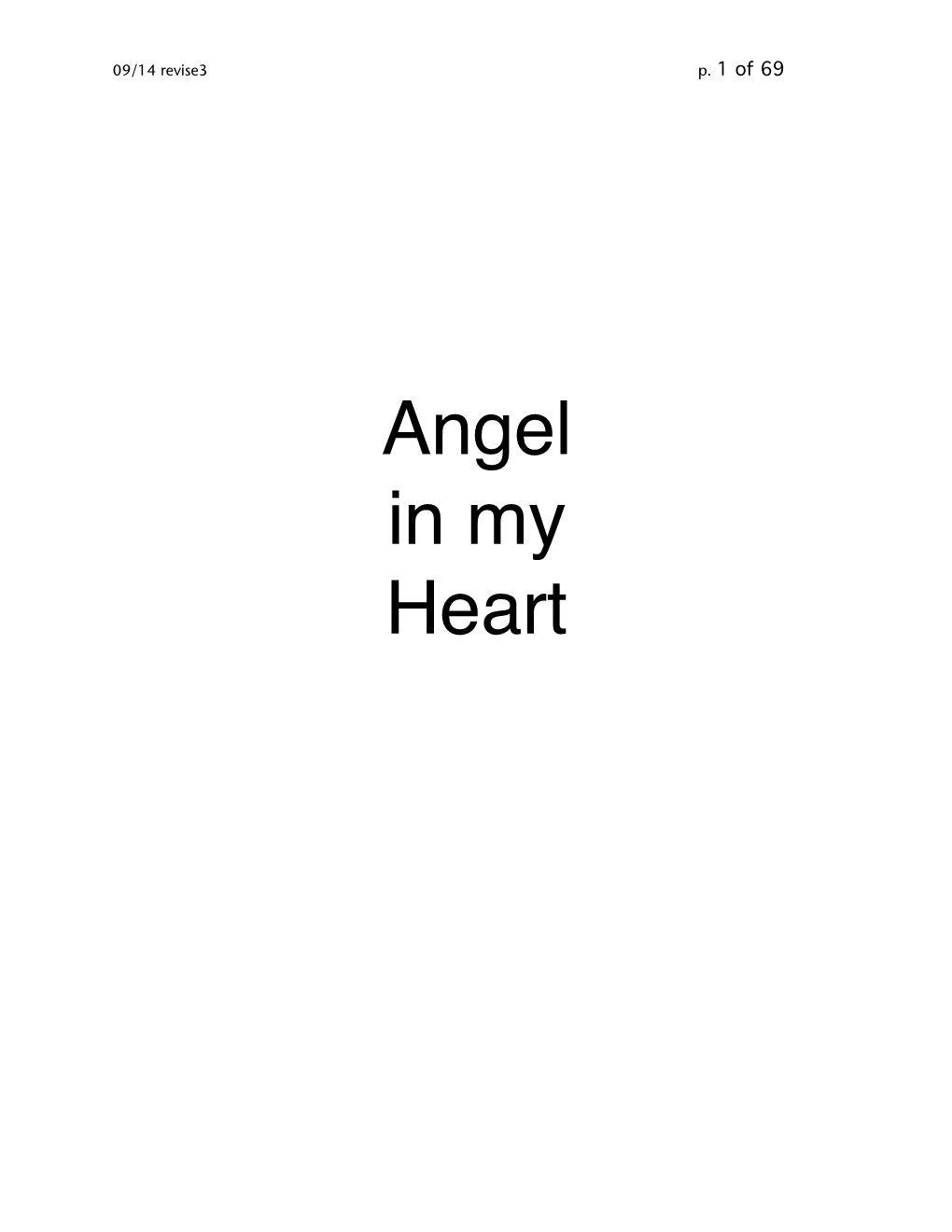 Angel in My Heart 09/14 Revise3 P