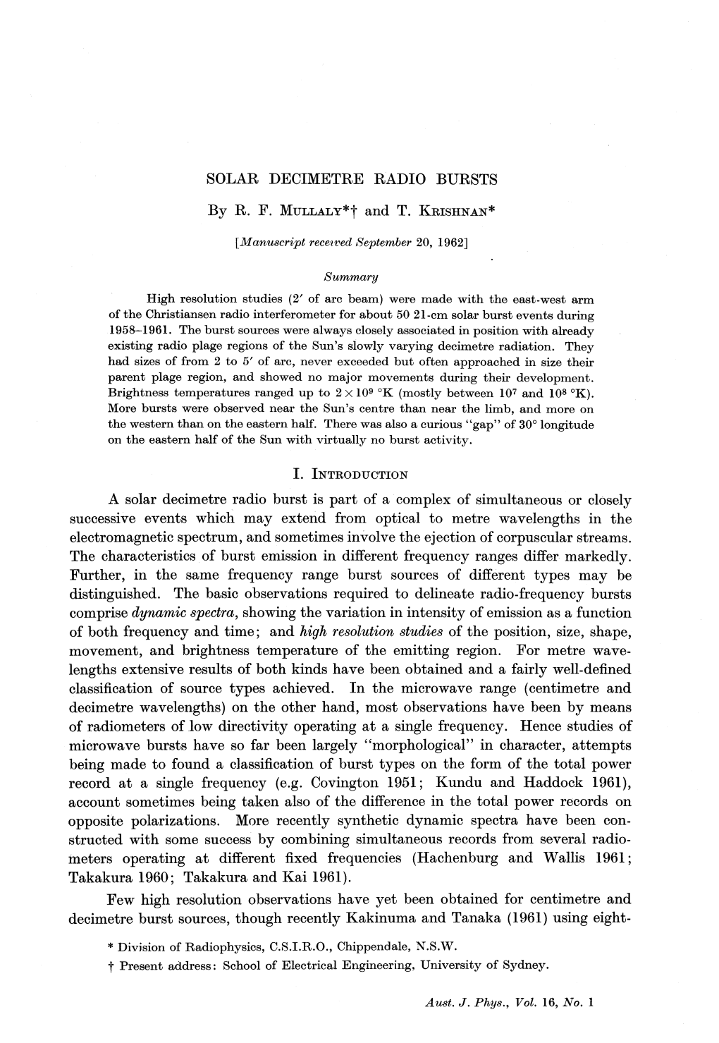 Solar Decimetre Radio Bursts