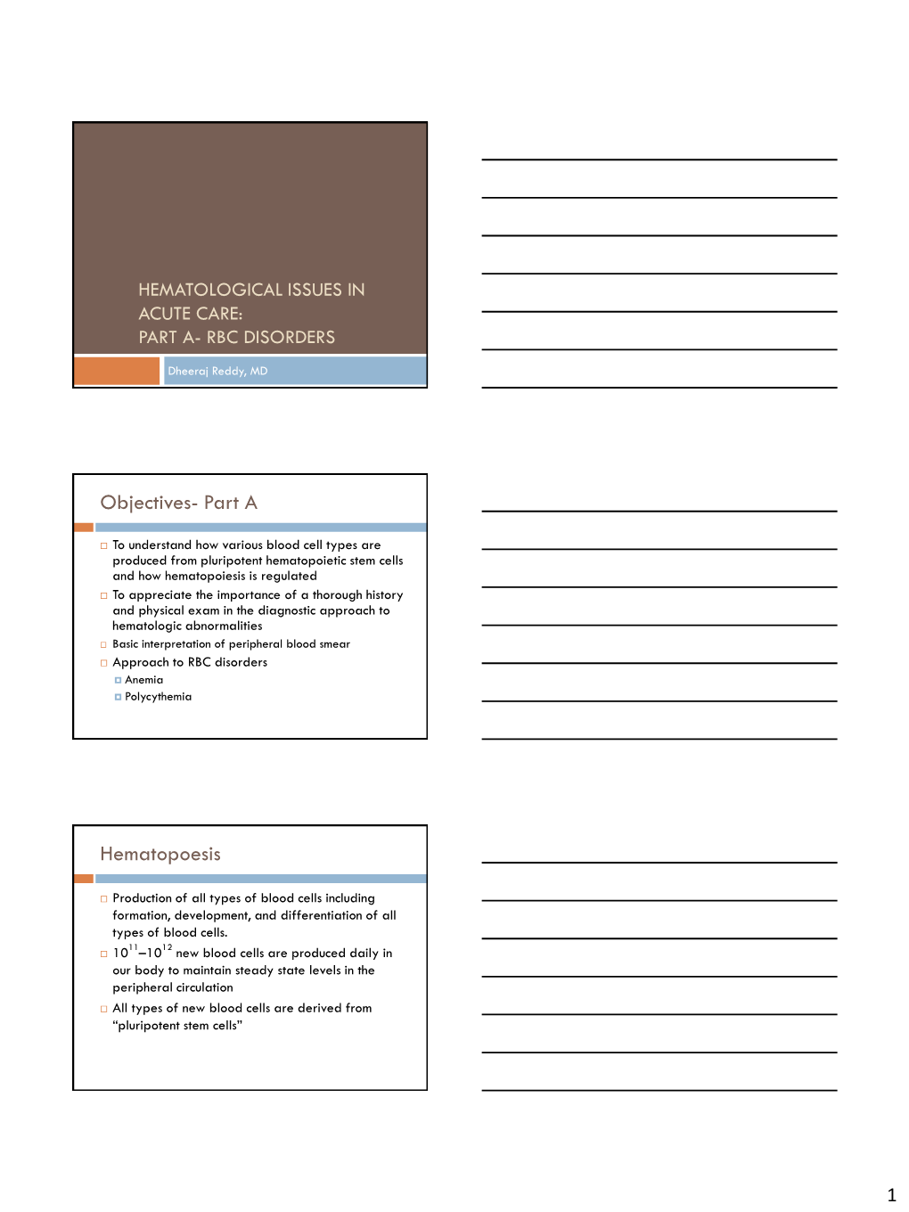 Hematological Issues in Critical Care