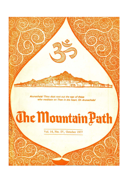 The Mountain Path, Sri Ramanas- — Editor