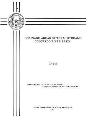 Drainage Areas of Texas Streams Colorado River Basin