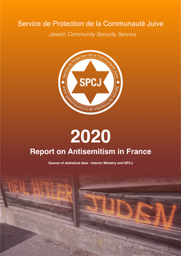 Report on Antisemitism in France in 2020 Antisemitism in France in 2020 Table of Contents