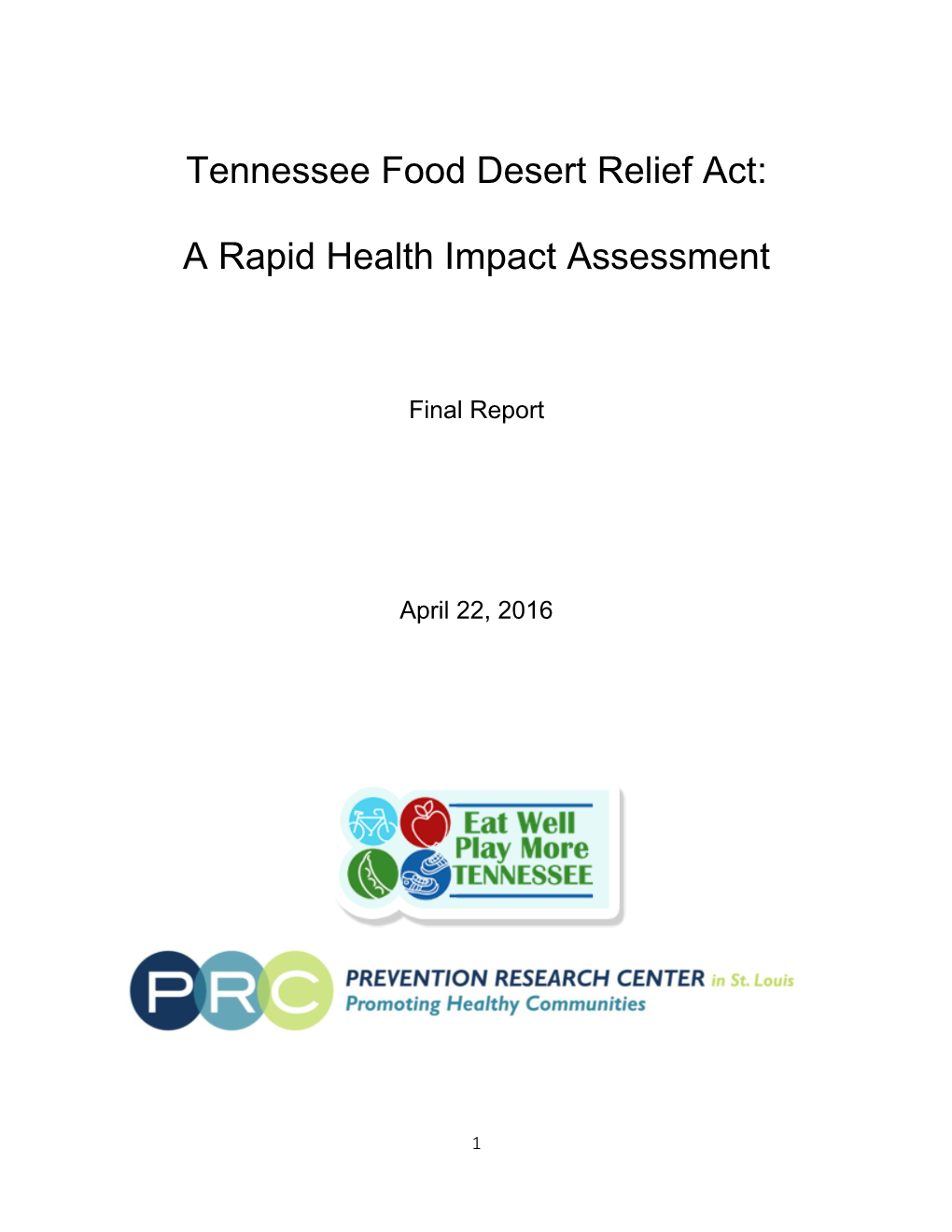 Tennessee Food Desert Relief Act