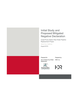 Initial Study and Proposed Mitigated Negative Declaration