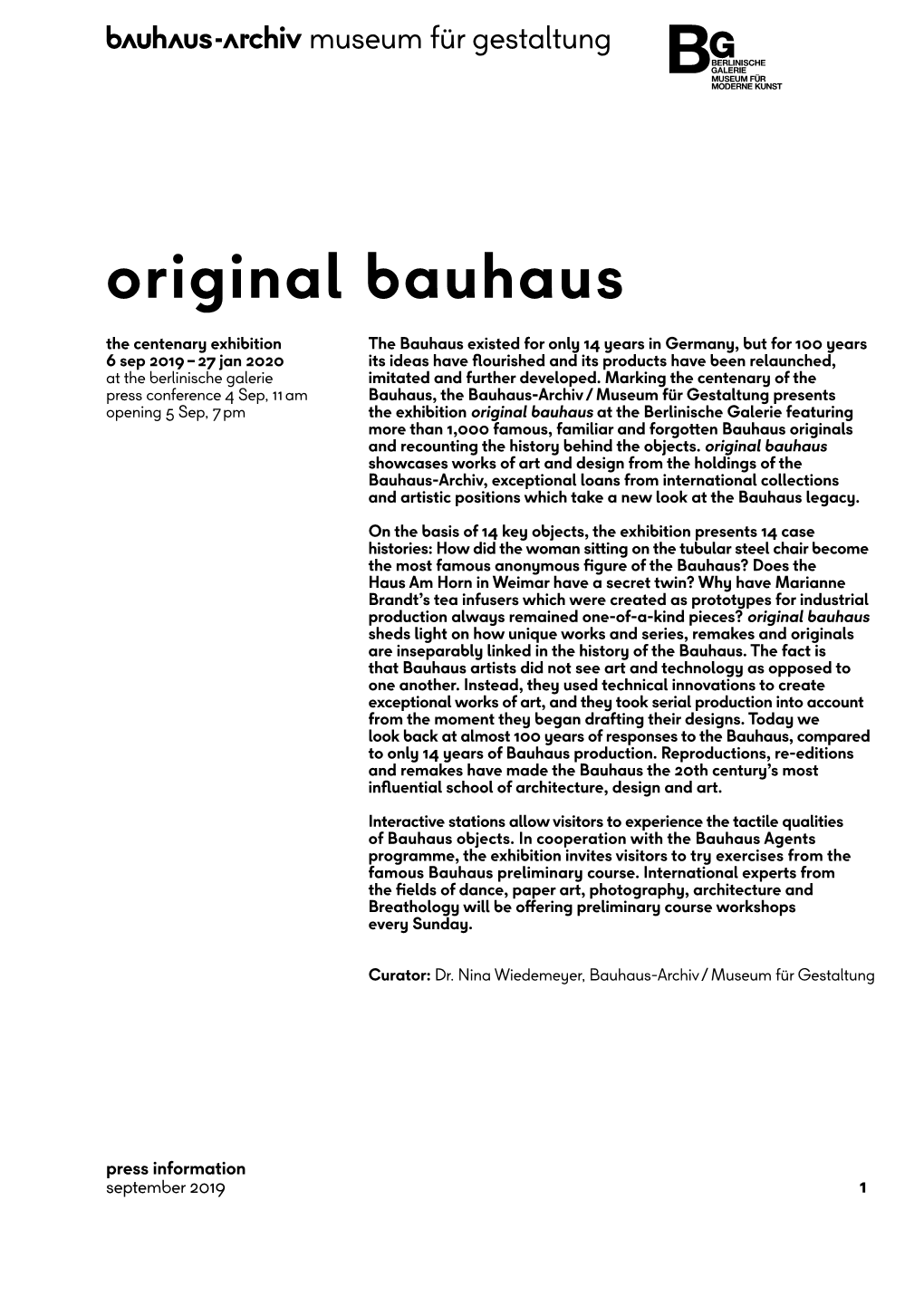 Original Bauhaus