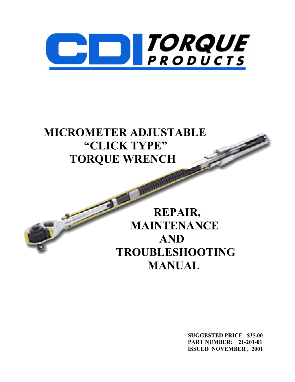 Q C Series Torque Wrench Repair, Maintenance