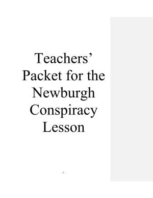 Teacher Packet for Newburgh Conspiracy Lesson