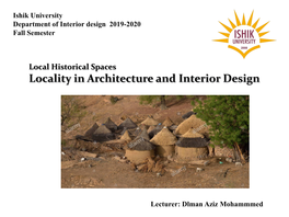 Ishik University Department of Interior Design 2019-2020 Fall Semester