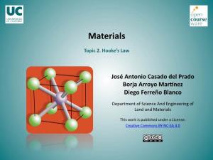 Materials. Topic 2. Hooke's