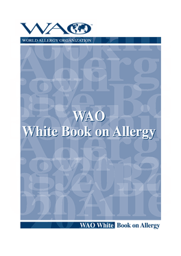 Download WAO White Book on Allergy