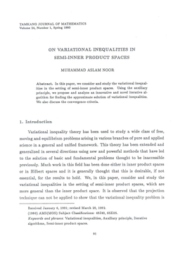 On Variational Inequalities in Semi-Inner Product Spaces