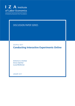 Conducting Interactive Experiments Online