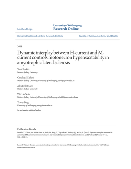 Dynamic Interplay Between H-Current and M-Current Controls Motoneuron Hyperexcitability in Amyotrophic Lateral Sclerosis