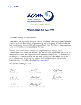 Welcome to ACRM!