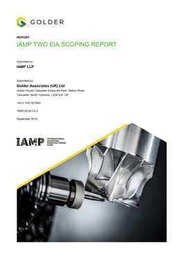 Iamp Two Eia Scoping Report