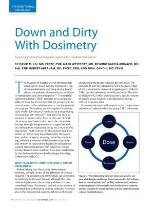 Down and Dirty with Dosimetry