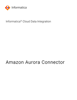 Amazon Aurora Connector