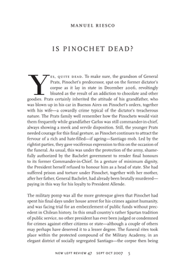 Manuel-Riesco-Is-Pinochet-Dead.Pdf