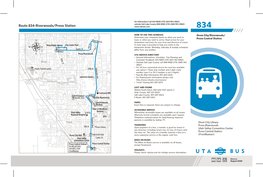 Route 834-Riverwoods/Provo Station 834