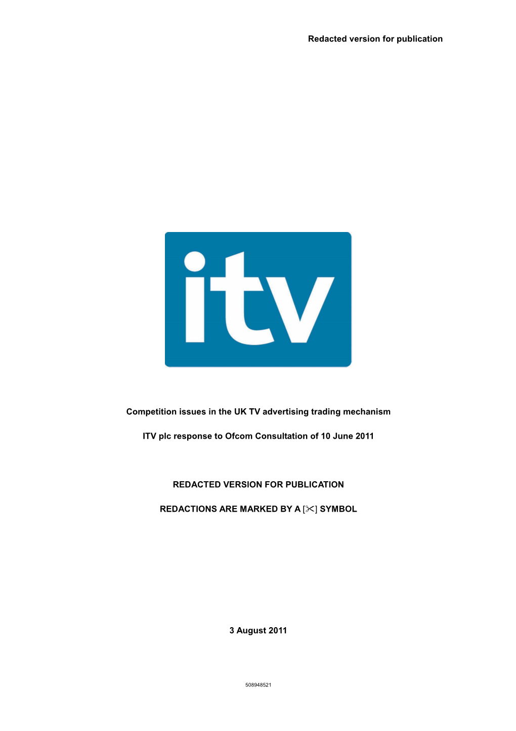 Competition Issues in the UK TV Advertising Trading Mechanism