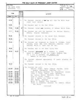 AUGUST 5, 1980 I WASHINGTON, D.C: ' TIME DAY -1 12:Oop.M