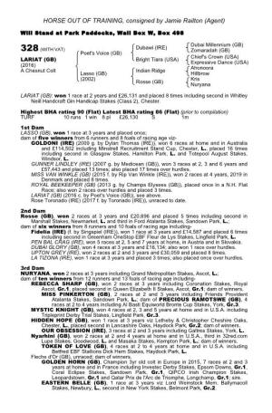 HORSE out of TRAINING, Consigned by Jamie Railton (Agent)
