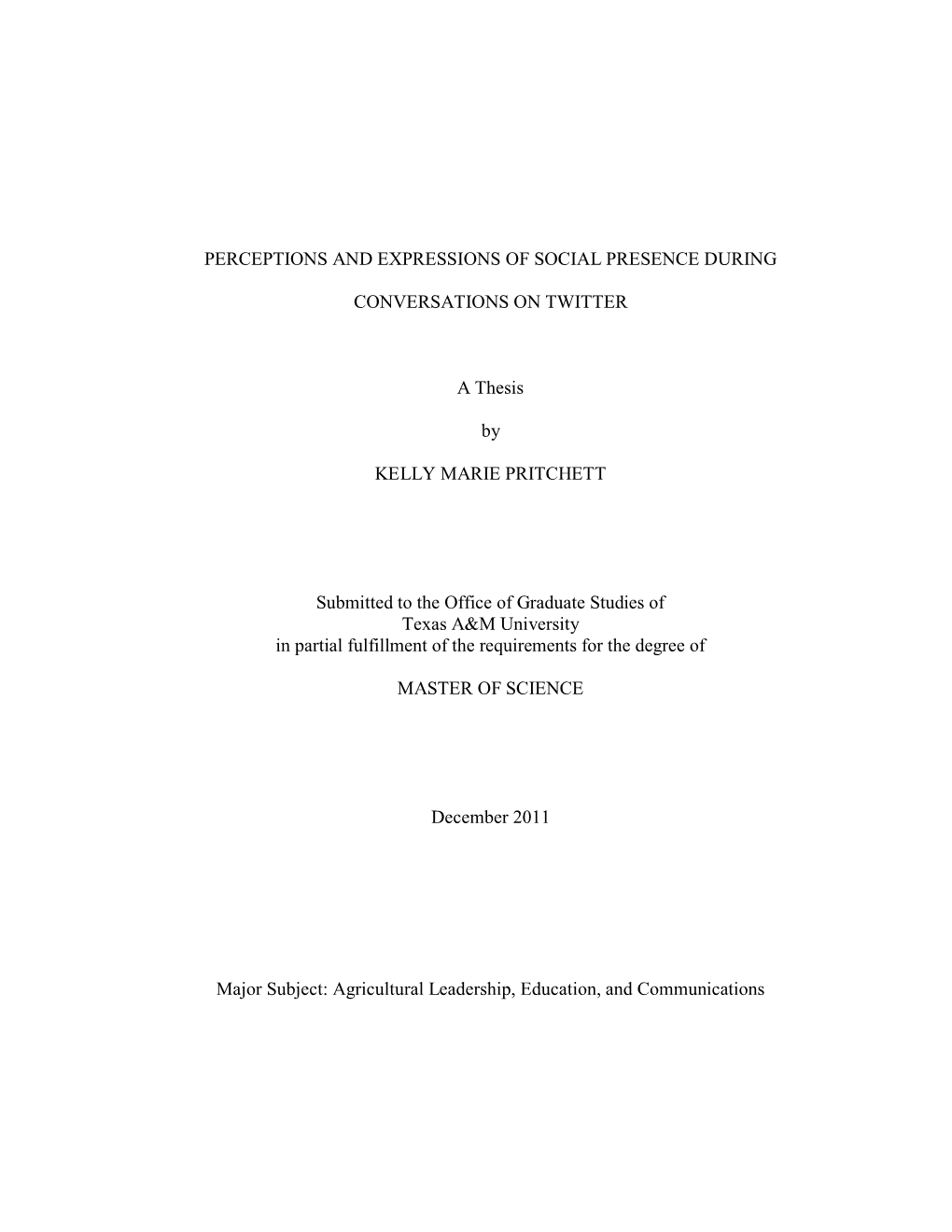 Perceptions and Expressions of Social Presence During Conversations on Twitter