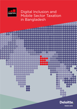 Digital Inclusion and Mobile Sector Taxation in Bangladesh