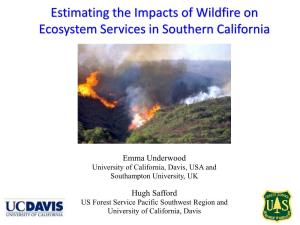 Estimating the Impacts of Wildfire on Ecosystem Services in Southern California