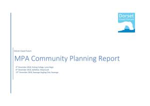 MPA Community Planning Report