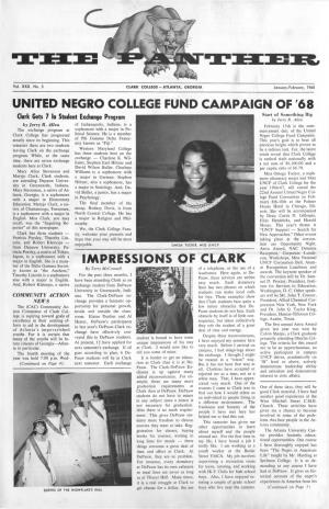 United Negro College Fund Campaign of '6 Impressions of Clark