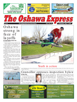 Oshawa Strong in Face of Layoffs by Courtney Duffett and Jessica Verge the Oshawa Express