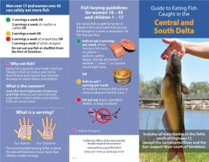 Guide to Eating Fish Caught in the Central and South Delta Women 18 - 45 and Children 1 - 17
