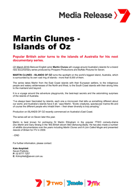 Martin Clunes - Islands of Oz
