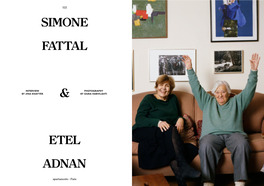 Simone Fattal & Etel Adnan