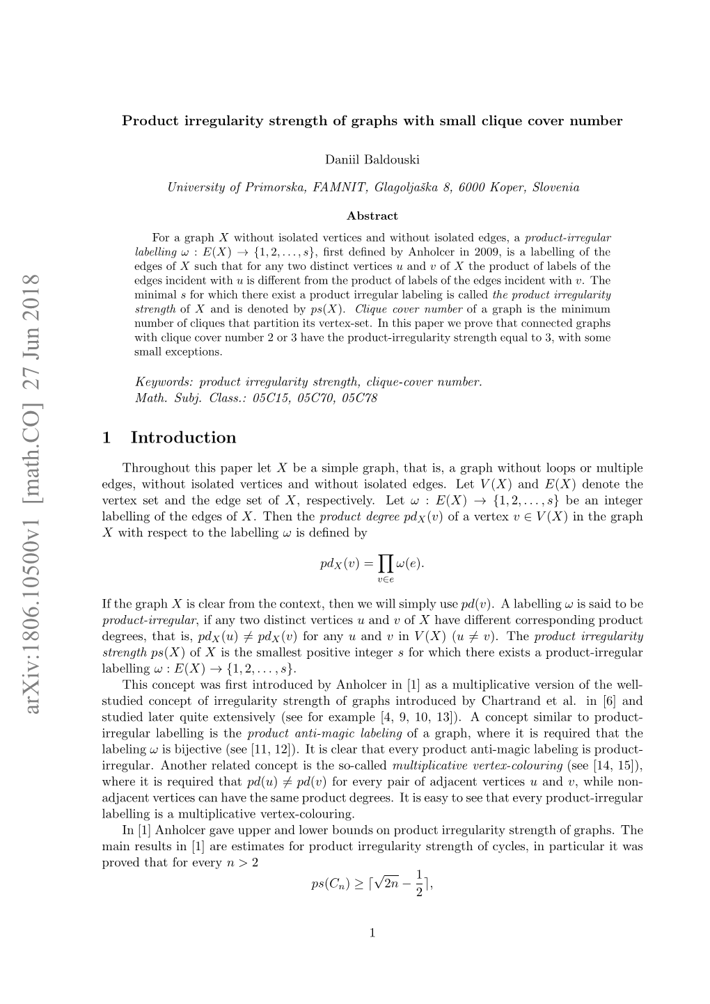 Product Irregularity Strength of Graphs with Small Clique Cover Number