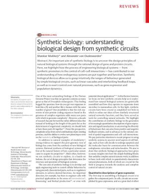 Understanding Biological Design from Synthetic Circuits