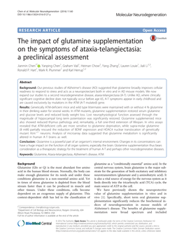 The Impact of Glutamine Supplementation on the Symptoms