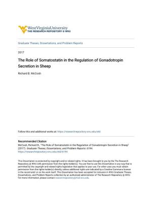 The Role of Somatostatin in the Regulation of Gonadotropin Secretion in Sheep