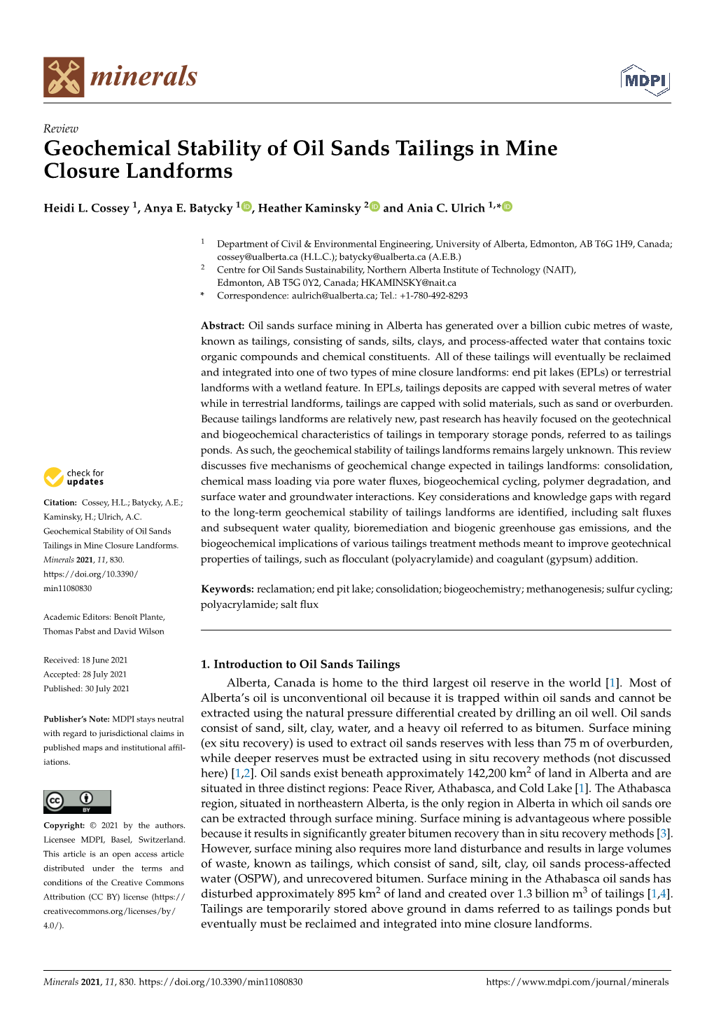 Download/2014-Ghg-Emissions-From-Oil-Sands-Tailings-Ponds-Overview- And-Modelling-Based-On-Fermentable-Sub.Pdf (Accessed on 14 May 2021)