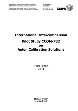 Final Report CCQM-P32