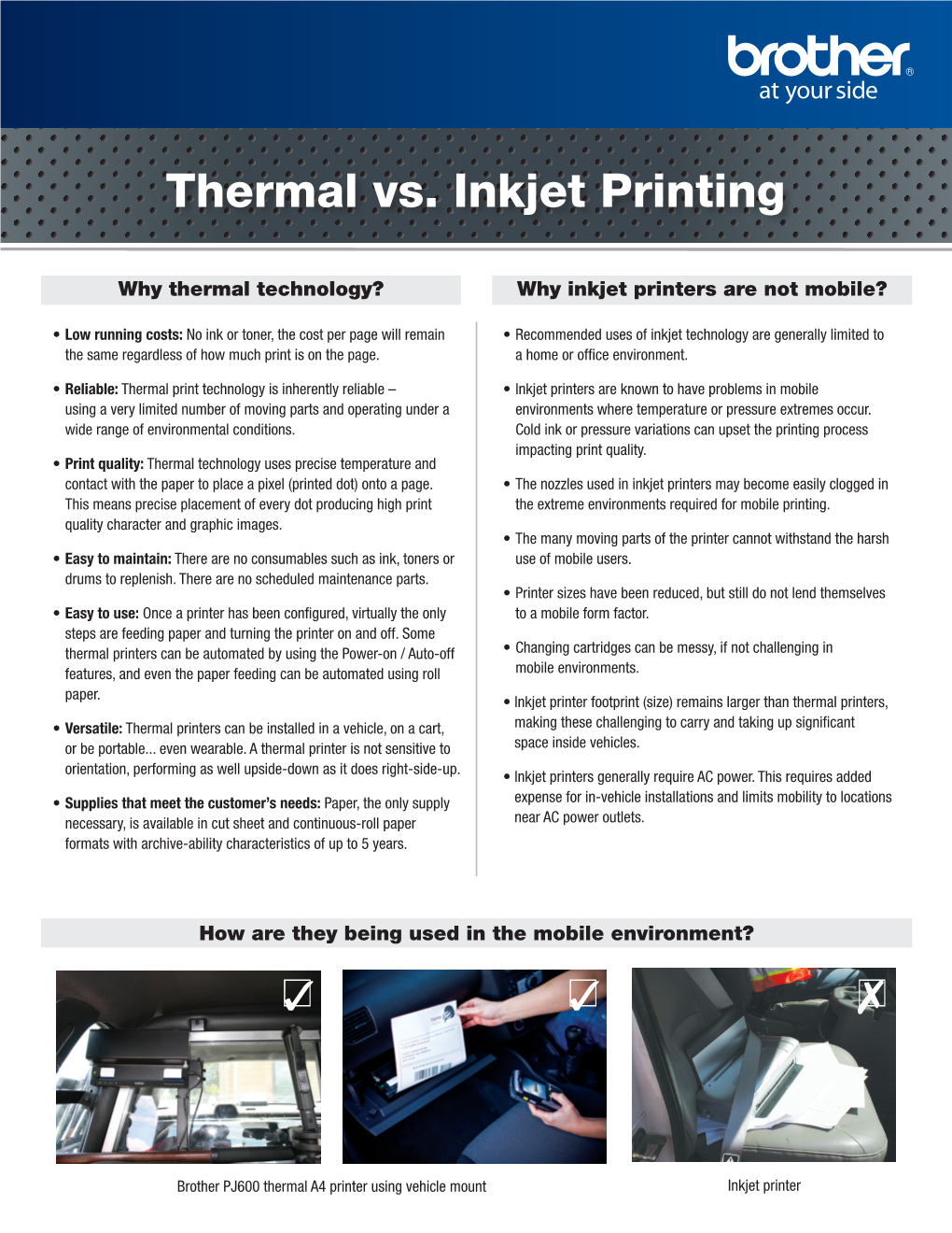 Thermal Vs. Inkjet Printing