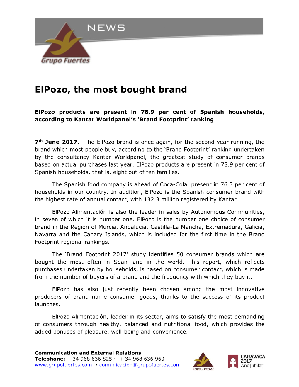 Elpozo, the Most Bought Brand