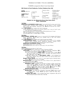 YEARLING Consigned by Mount Coote Stud, Ireland