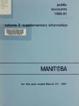 Public Accounts of the Province of Manitoba