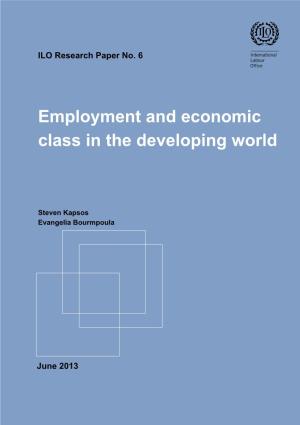 Employment and Economic Class in the Developing World