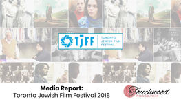 Media Report: Toronto Jewish Film Festival 2018 Overview