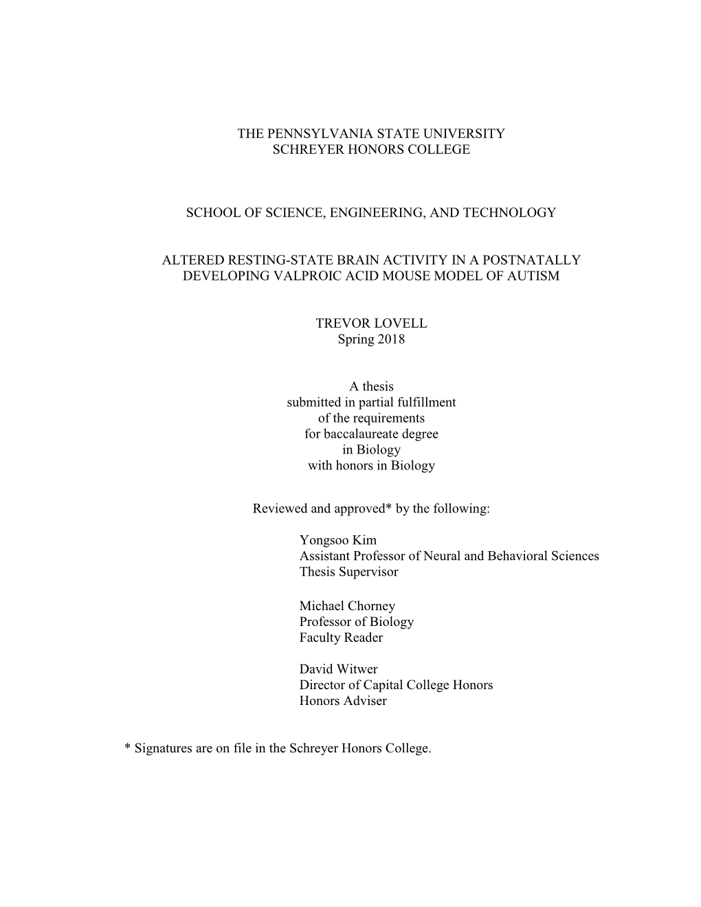 Open Trevor Lovell - Honors Thesis.Pdf