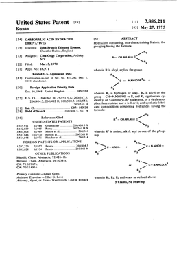 United States Patent (19) (11) 3,886,211 Keenan (45) May 27, 1975