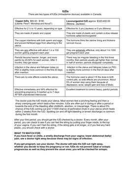 There Are Two Types of Iuds (Intrauterine Devices) Available in Canada